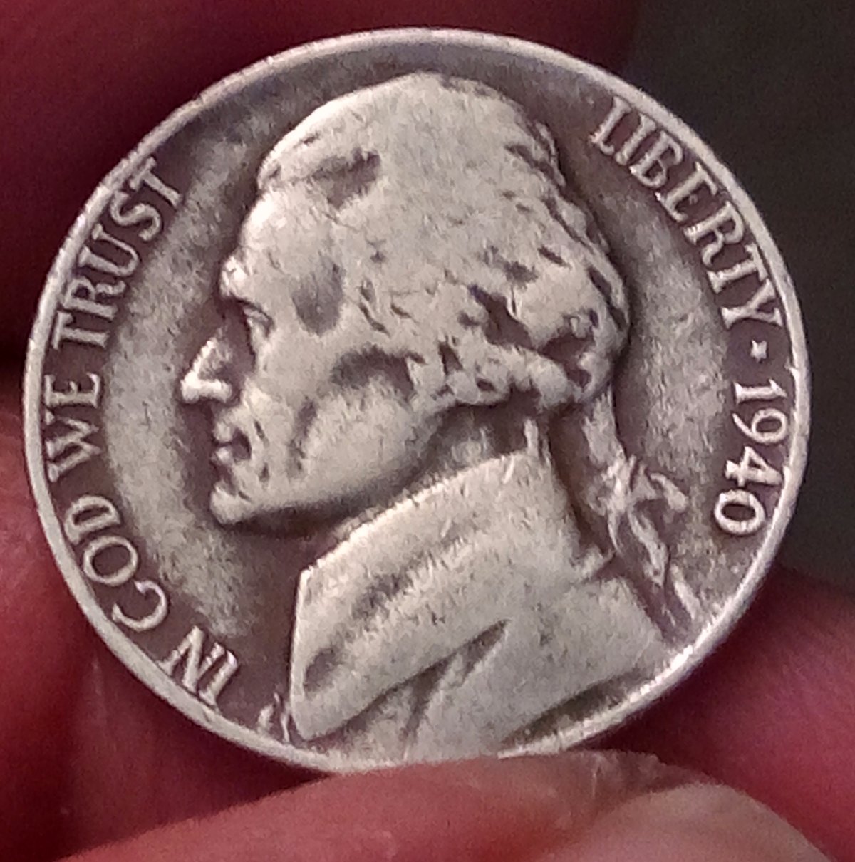 1940-Jefferson-Nickel-Underweight-4.6-Grams